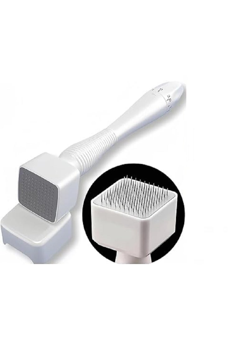 Adjustable derma pen with titanium needles effectively exfoliates the skin to renew it and stimulate hair growth. - Image 2