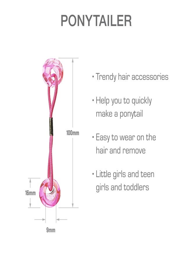 RED by Kiss 10 Pieces 16mm Ball Hair Ties, Bubble Ponytail Holders for Kids Girls Children Women Baby Toddlers, Twin Bead Colorful Elastic Hair Accessories, Cute Hair Bands with Balls (Clear Assorted) - Image 4