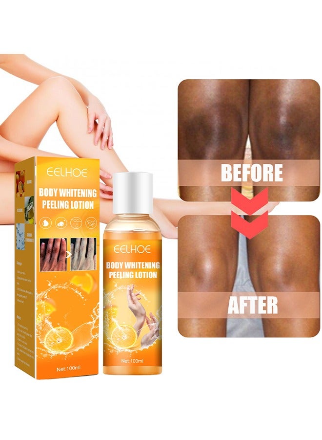 EELHOE Body Whitening Peeling Lotion - Dead Skin Exfoliating Skin Moisturizing Hydrating Butter Peeling off Wax Remove Dead Skin and Calluses Body Whitening Skin Lotion for Men & Women 100ml - Image 1