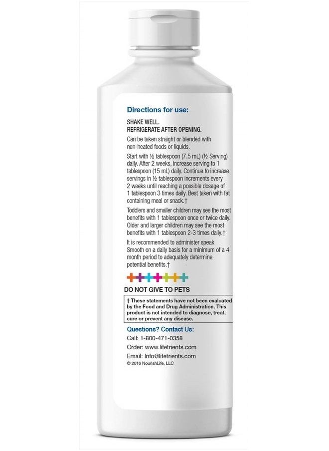 Lifetrients - – Speak+D Smooth – Orange Vanilla – 15.2 oz – Pediatrician Formulated to Support Children with Special Nutritional Requirements – Enhanced with Omega-3 & Vitamins E's, K's & D - Image 1