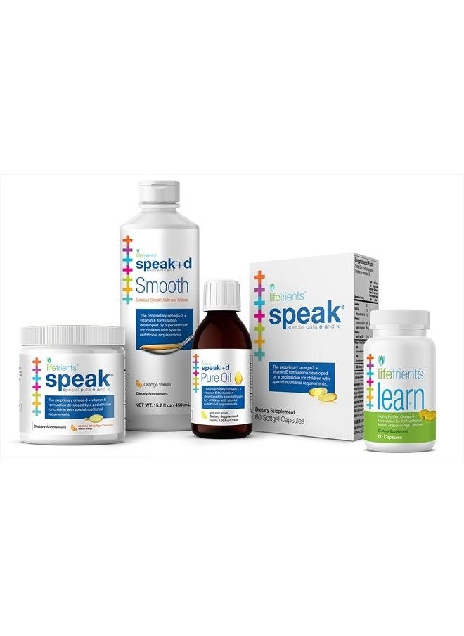 Lifetrients - – Speak+D Smooth – Orange Vanilla – 15.2 oz – Pediatrician Formulated to Support Children with Special Nutritional Requirements – Enhanced with Omega-3 & Vitamins E's, K's & D - Image 1