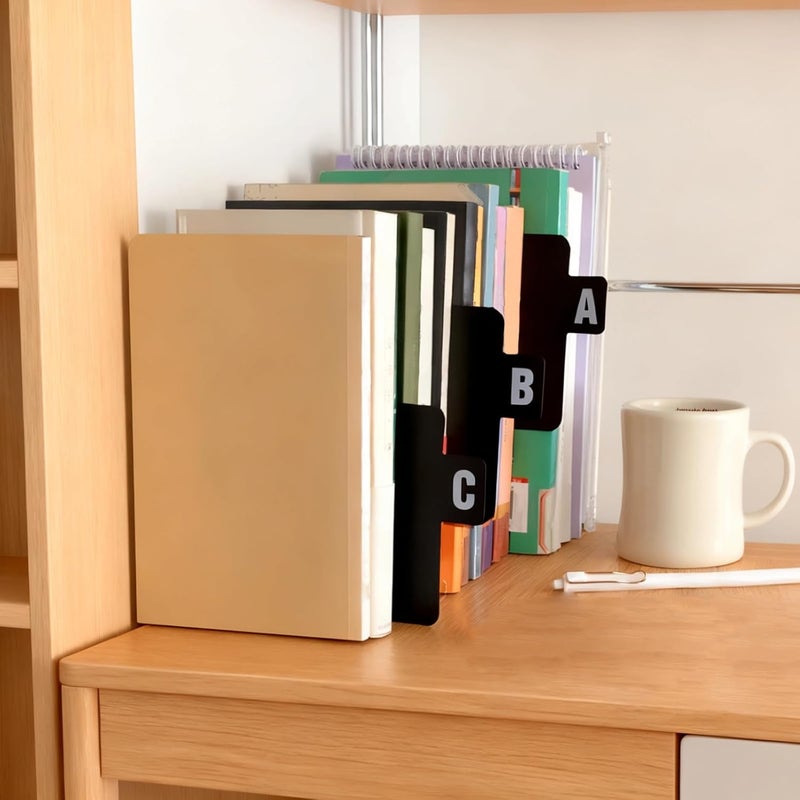 A-Z Alphabet Record Organizer, 26 Pcs Black Pp Index Cards For Vinyl, Cd, Dvd, Double-Sided Letter Dividers, 5.7 X 4.7 In - Image 2