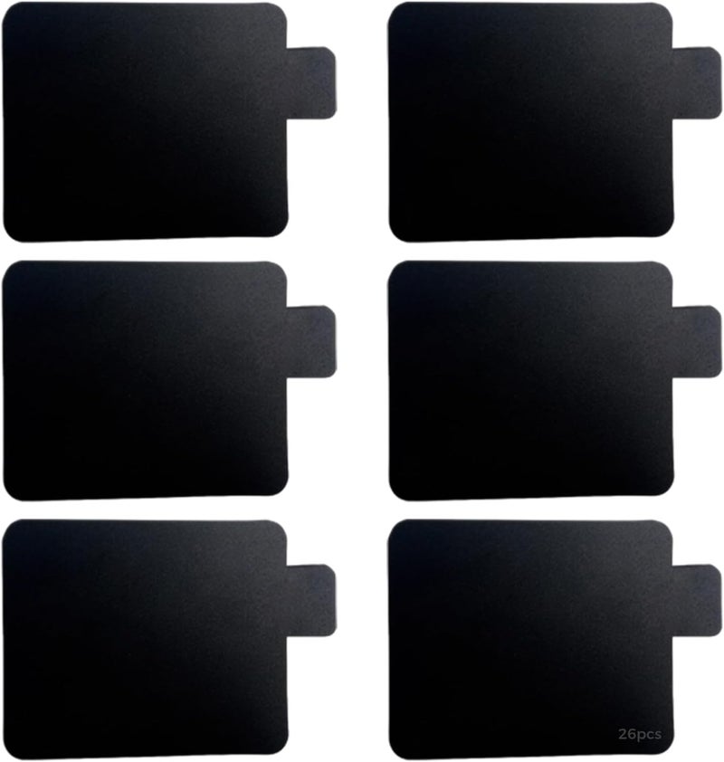 A-Z Alphabet Record Organizer, 26 Pcs Black Pp Index Cards For Vinyl, Cd, Dvd, Double-Sided Letter Dividers, 5.7 X 4.7 In - Image 1
