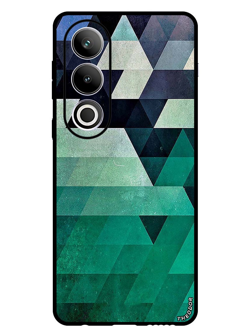 Theodor Protective Case Anti Scratch Shock Proof Bumper Cover For OnePlus Ace 3V Triangle Seacolor Pattern - Image 1