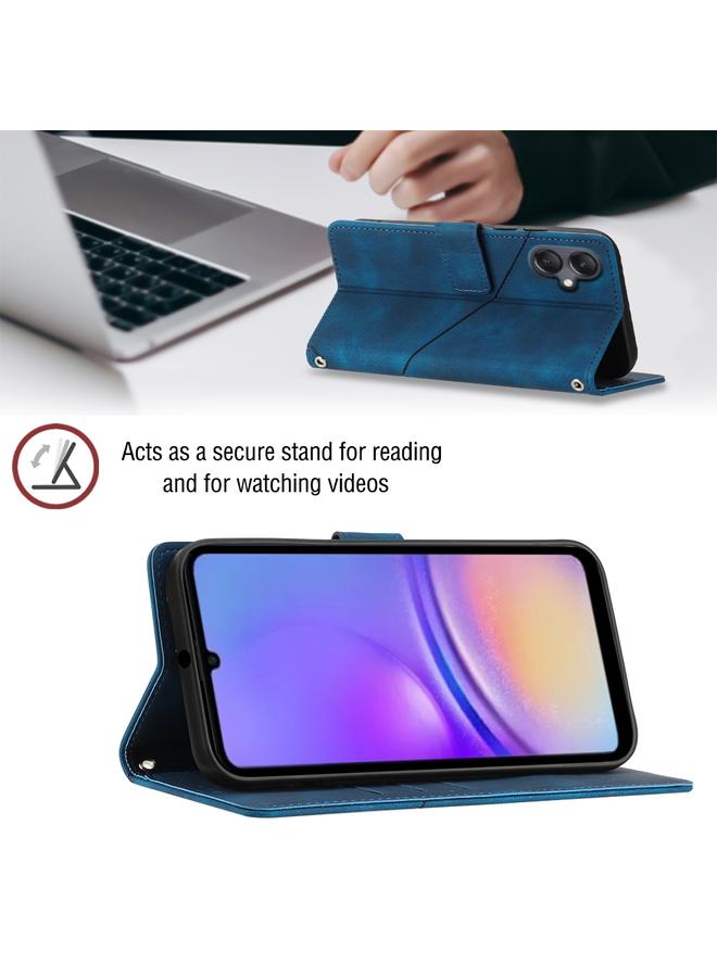 S-TOP Case For Samsung Galaxy A05 Skin-feel Embossed Leather Phone Case - Image 4