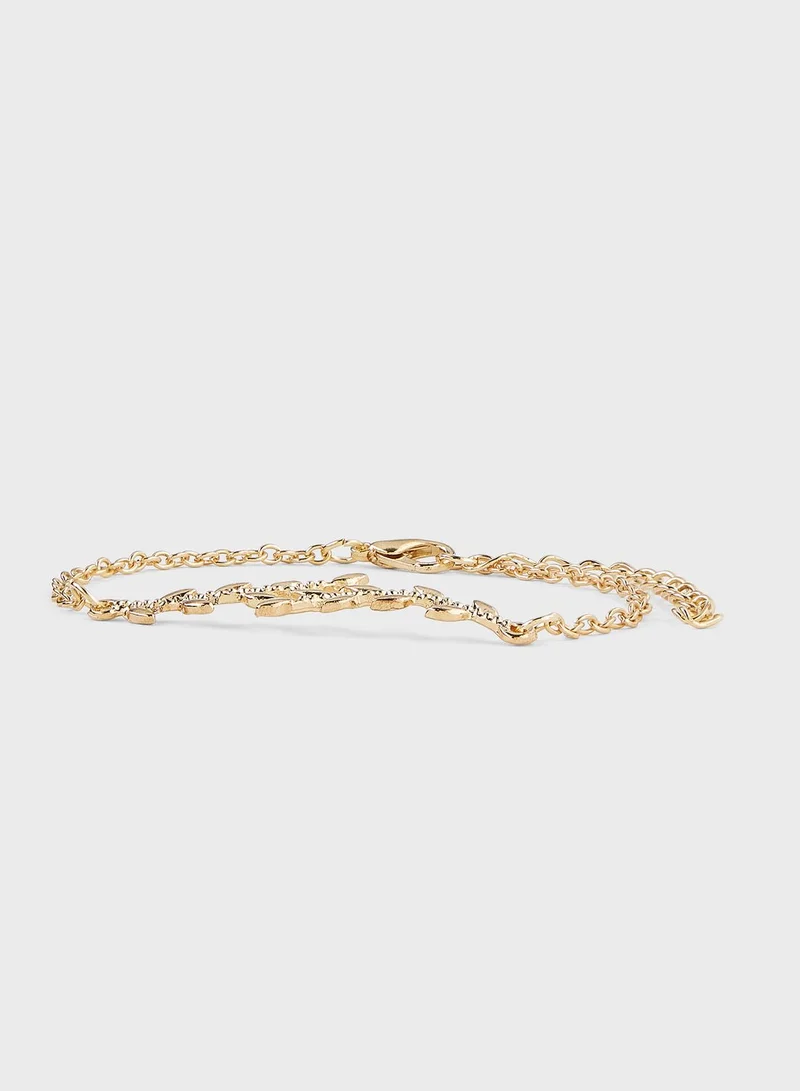 Ginger 4 Pack Bangle And Chain Bracelet Set