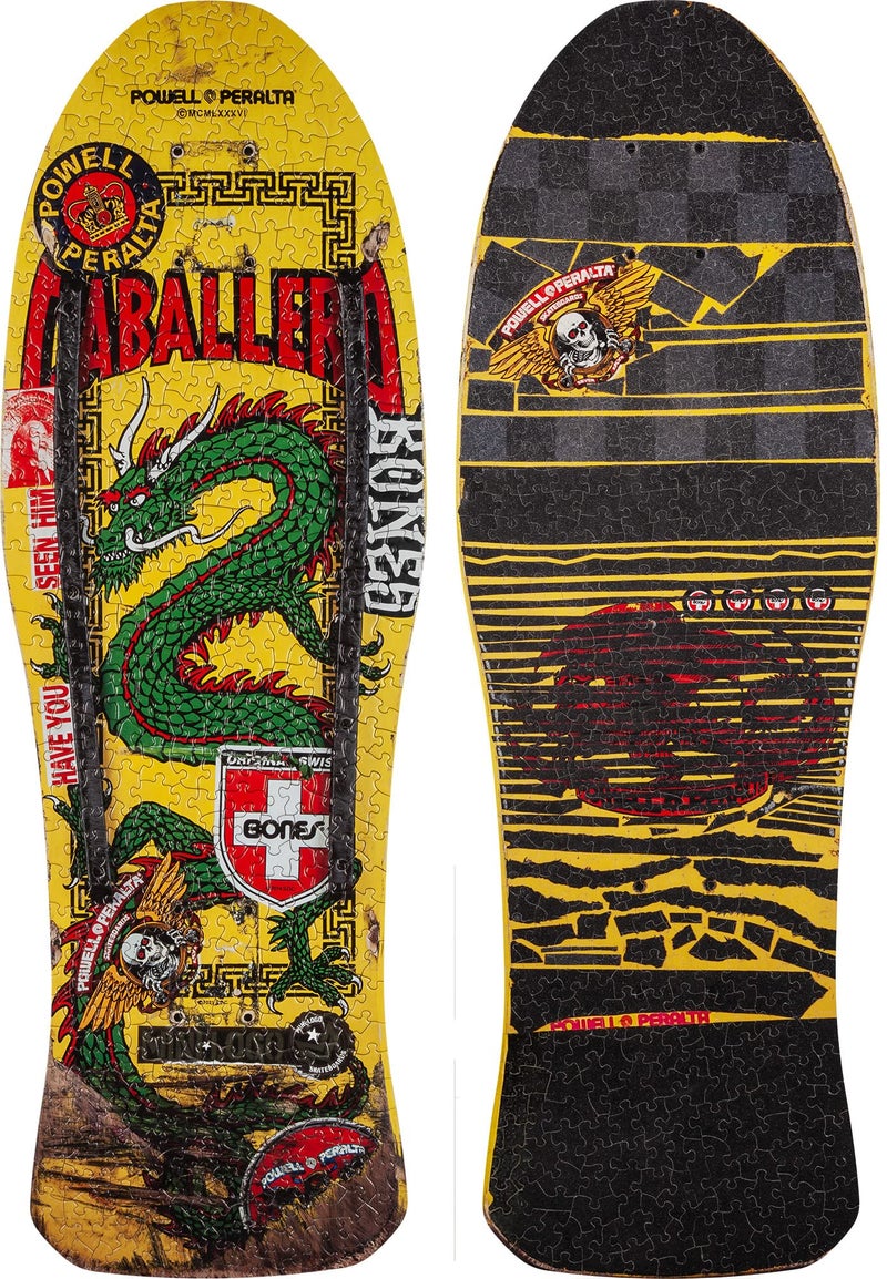 Powell Peralta Yellow Caballero Chinese Dragon Skateboard Puzzle - Image 2