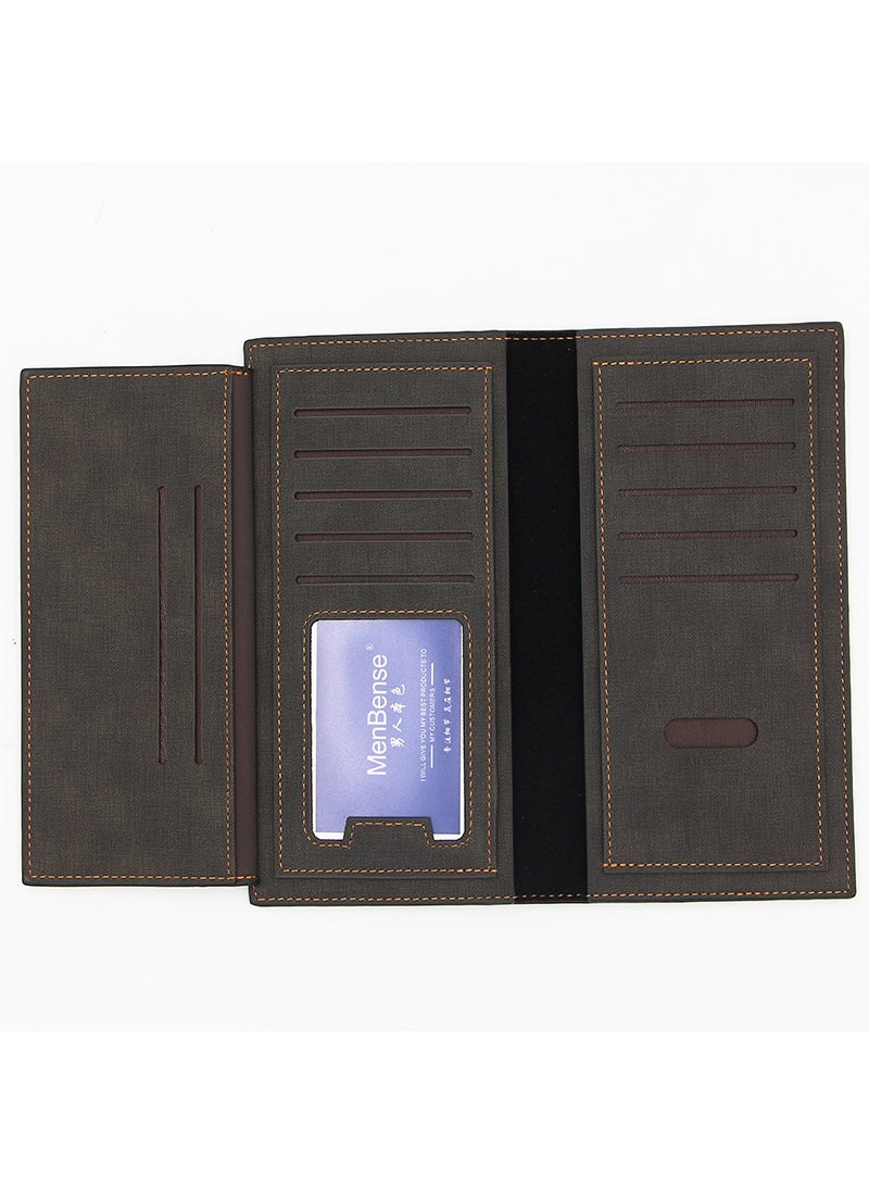 MenBense - Multi Functional Men's Large Capacity Long Wallet 19 * 9.5 *1.5CM - Image 1