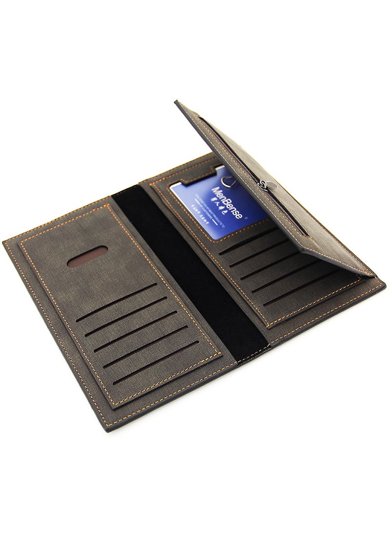 MenBense - Multi Functional Men's Large Capacity Long Wallet 19 * 9.5 *1.5CM - Image 1