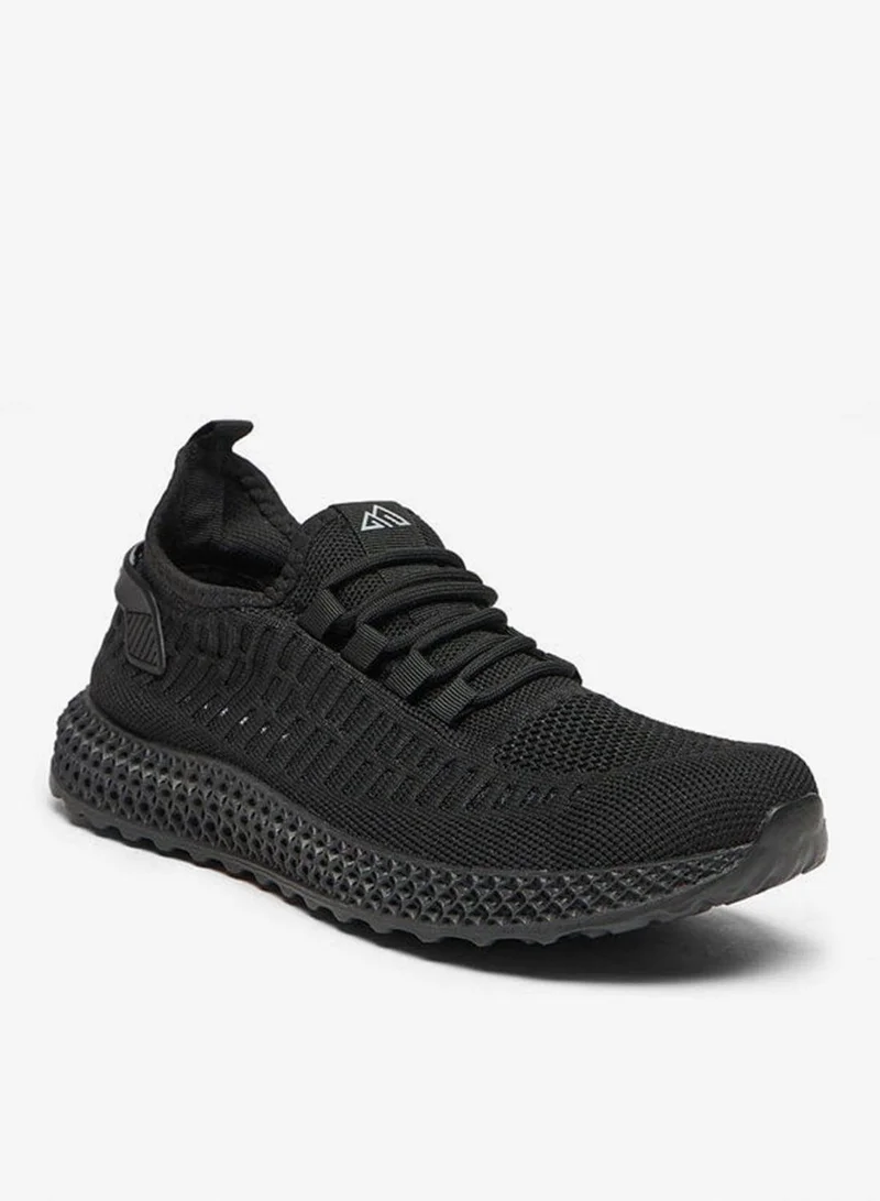 Textured Lace Up Sports Shoes