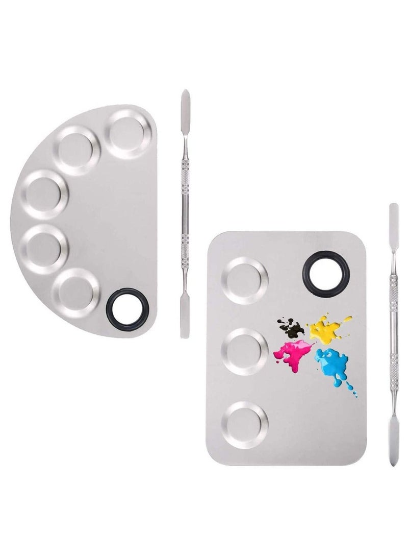 أوريتي عبوة من لوحتي مكياج احترافيتين، نوعان من مستحضرات التجميل المصنوعة من الفولاذ المقاوم للصدأ - 1 - Image 1