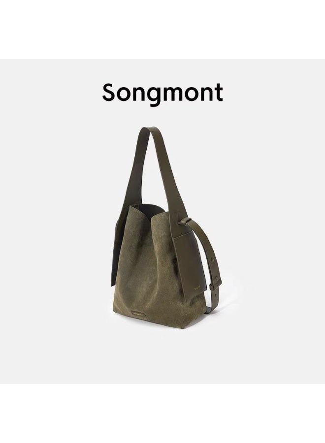 سونغمونت حقيبة توتو بتصميم آذان مصنوعة من جلد الغزال بحجم كبير من سونغمونت