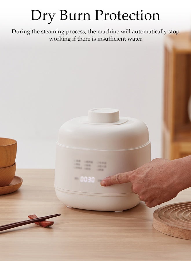 DUNISO Slow Cooker，Electric Multi-Cooker with Ceramic Inner Liner，Electric Steamer，Save Space, Easy to Clean，Suitable for Home,School, Office, Outdoor - Image 4