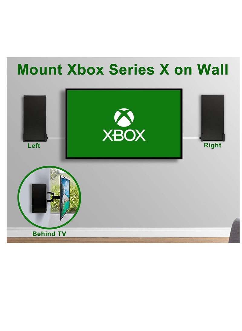 General - Wall mounts for the Xbox Series X (mount the console and controller on the wall near or behind the TV, power button left/right), wall mounts for the XSX - Image 1