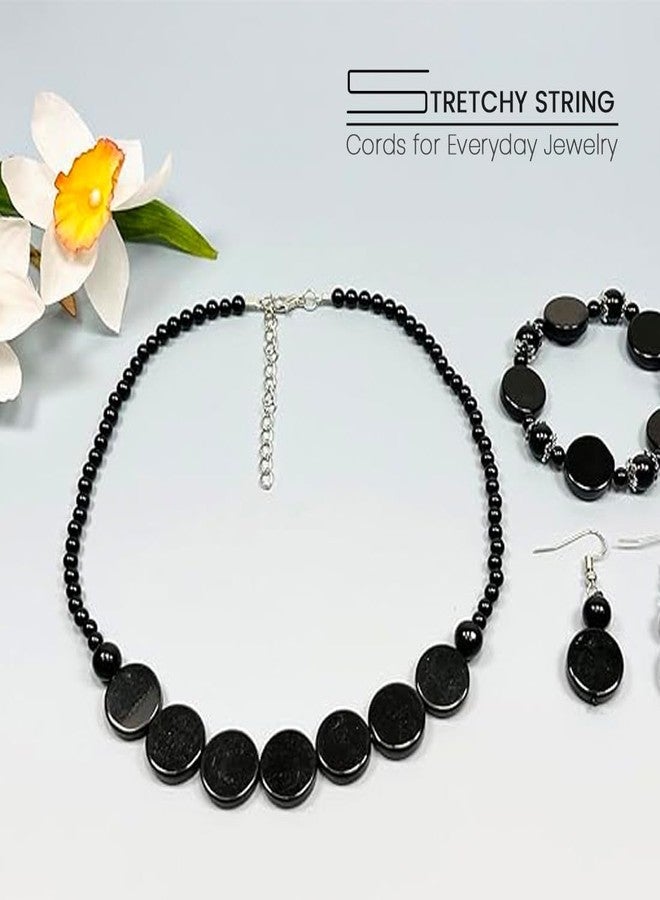 Expo International Elastic String Cord, 0.7 mm Wide Premium Stretchy String Cord for Jewelry Making, Thin Bracelet Cord, Versatile Jewelry Cord, Roll/Spool of 50 Meters, Black - Image 5