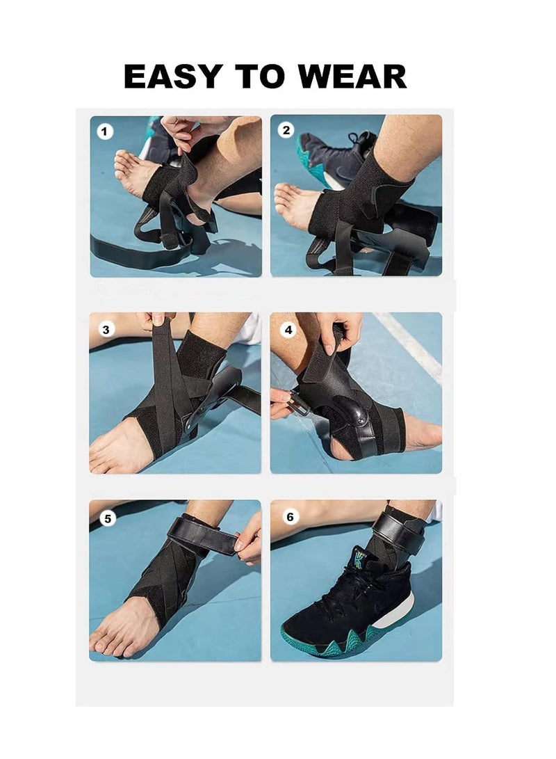 SYOSI 1 Pack Ankle Stabilizer Brace Arch Support for Plantar Fasciitis Relief Foot/Heel Pain Sprain Basketball Football (L) - Image 3