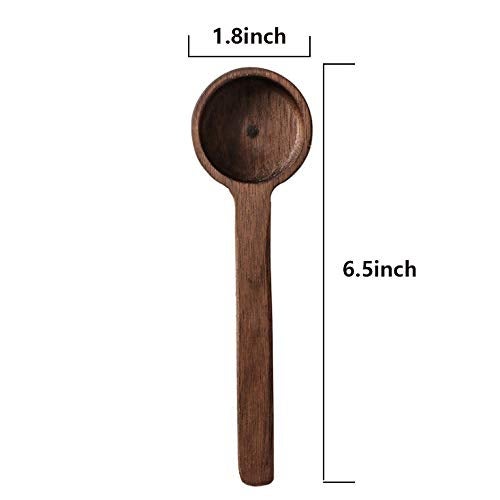 None/Brand مغرفة قهوة ماستر سيرلين ذات المقبض الطويل مع جوز أسود 10 جرام مغرفة قهوة. قياس حبوب القهوة أو الشاي. ملعقة طعام. ملحقات القهوة، مغرفة قهوة 2 ملعقة طعام، مغرفة قياس القهوة. - Image 4