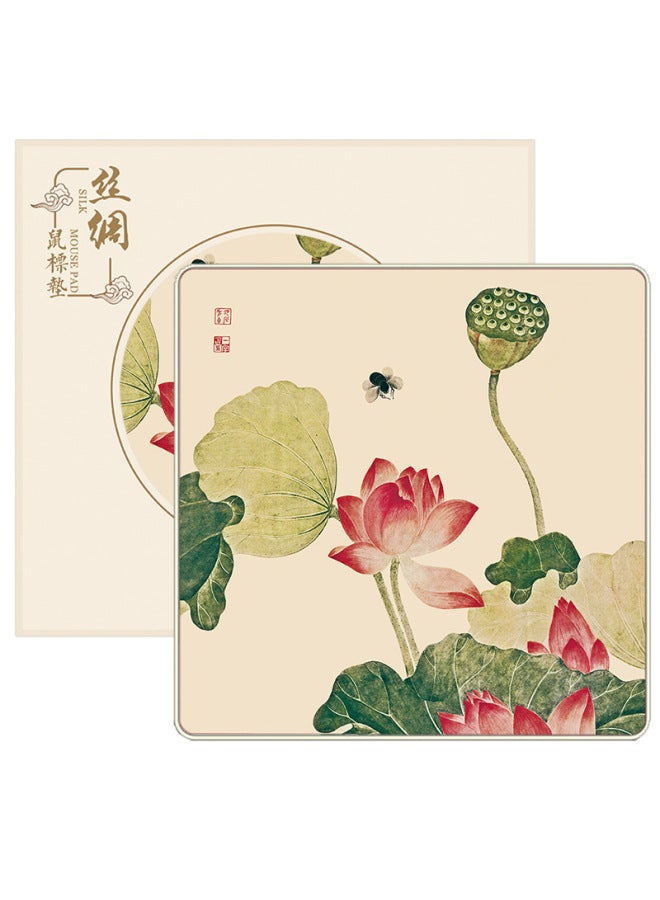 Silk Mouse Pad Chinese Style Special Gift For Old Foreigners Beijing Cultural And Creative Souvenirs Accompanying Gift-Color:Great Wall Hero  - Image 2