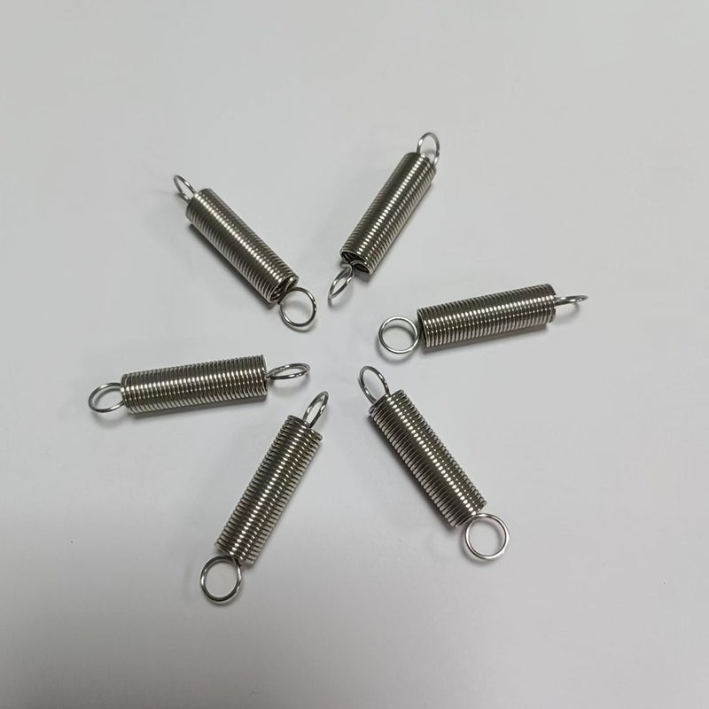 6pcs Carbon Steel Mechanical Extension Spring 0.8x7.8x41mm Industrial Traction - Image 5