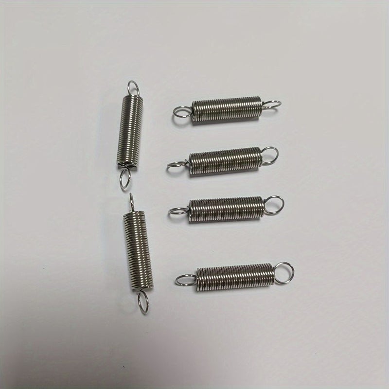 6pcs Carbon Steel Mechanical Extension Spring 0.8x7.8x41mm Industrial Traction - Image 4