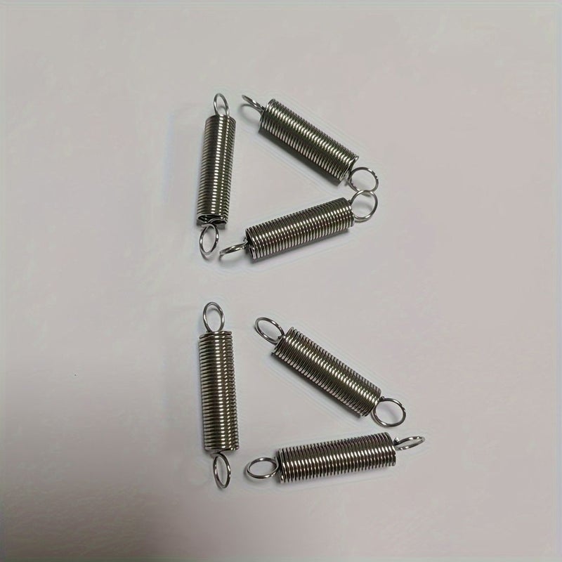 6pcs Carbon Steel Mechanical Extension Spring 0.8x7.8x41mm Industrial Traction - Image 3