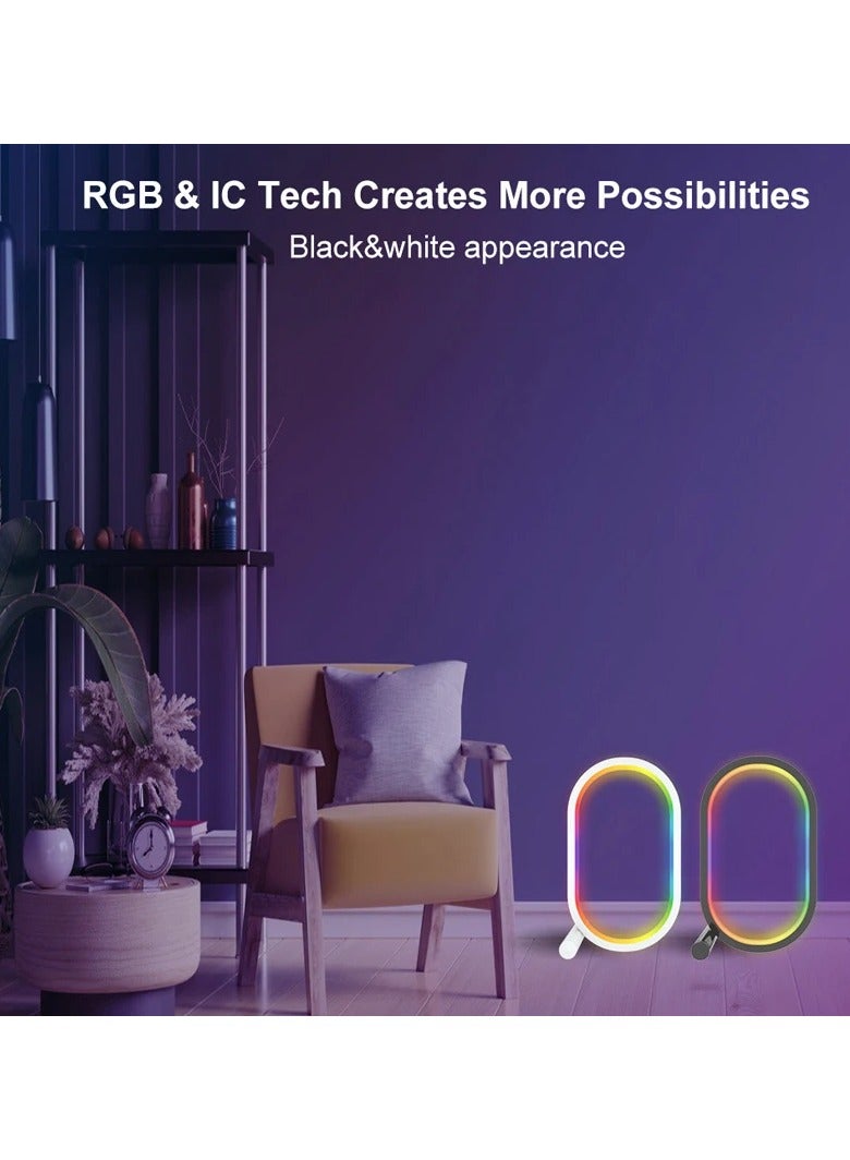 AROAQ WIFI Smart LED Desk Lamp Ambient Night Light RGBIC USB with APP Dimmable Color Changing for Bedroom Gaming Room Study - Image 4