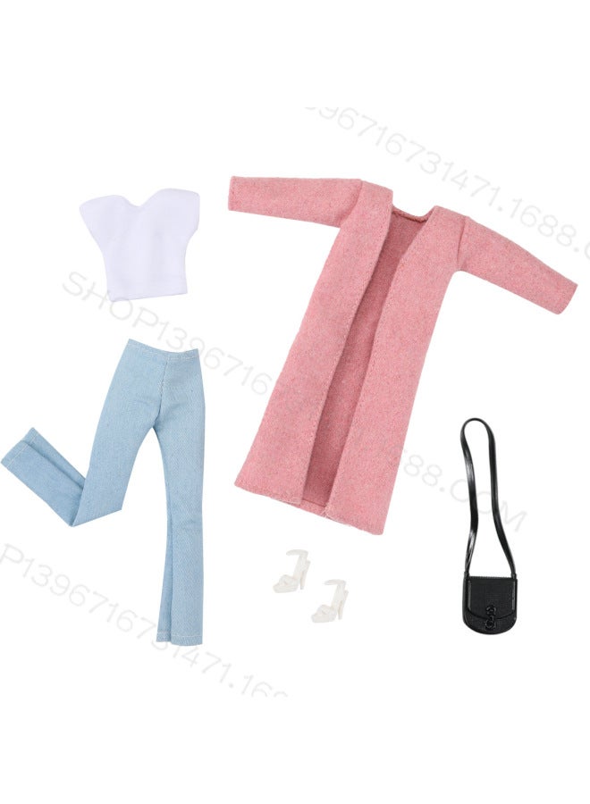 Foreign Trade New 30CM Doll Fashion Talent Anchor Series Windbreaker Coat Bobby 
