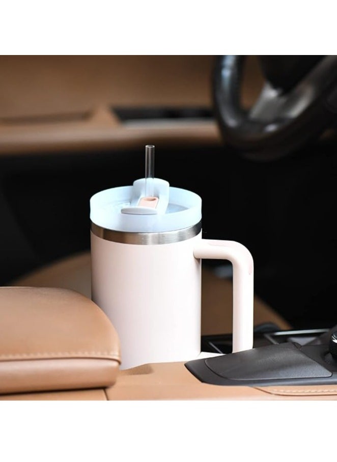 Arabest - Stainless Steel Vacuum Insulated Tumbler 40oz In-car Mug Easy to Hold With a Reusable Straw - Image 1