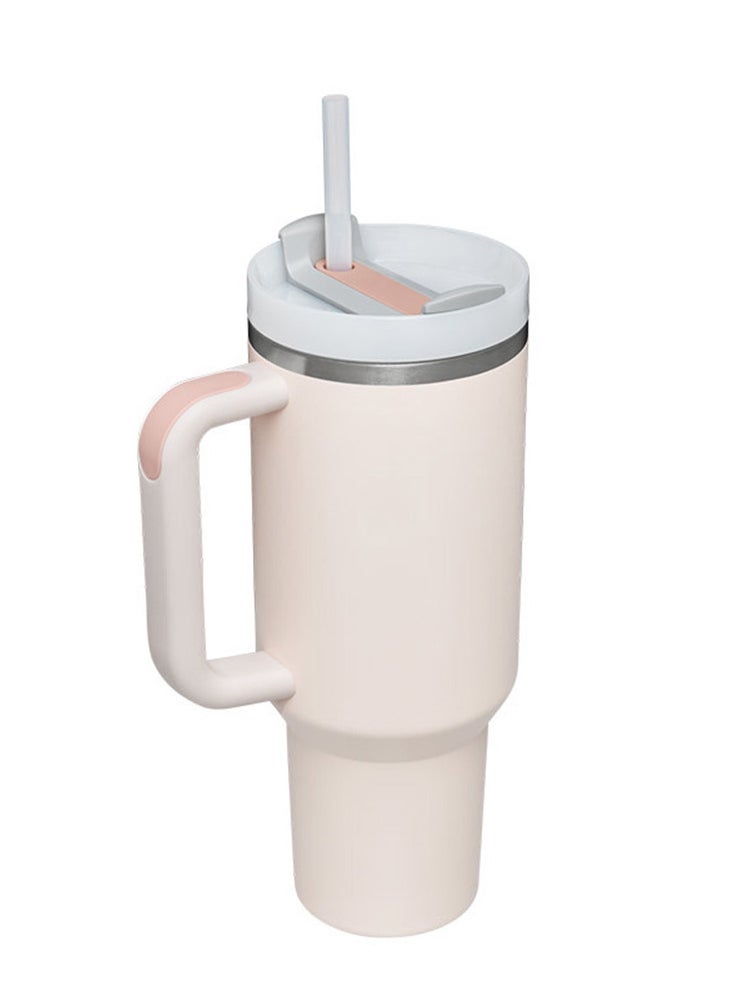 Arabest - Stainless Steel Vacuum Insulated Tumbler 40oz In-car Mug Easy to Hold With a Reusable Straw - Image 1