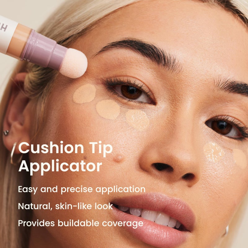 JOAH Perfect Complexion Under Eye Concealer and Serum, Korean Makeup, Hydrating Under Eye Concealer Stick for Dark Circles and Puffiness, Peptide Serum with Medium Coverage - Image 2