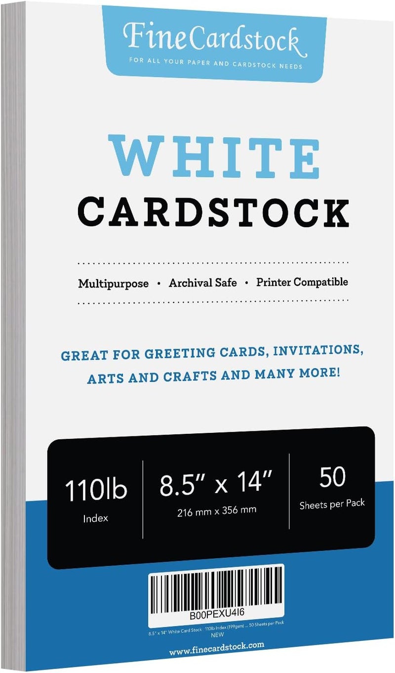 إس سوبرفاين برينتينج ورق كارتوني رقمي من نوع Superfine Printing Springhill Index، وزن 110 رطل، مقاس 8.5 × 14 بوصة، 50 ورقة في العبوة – لون أبيض - Image 2