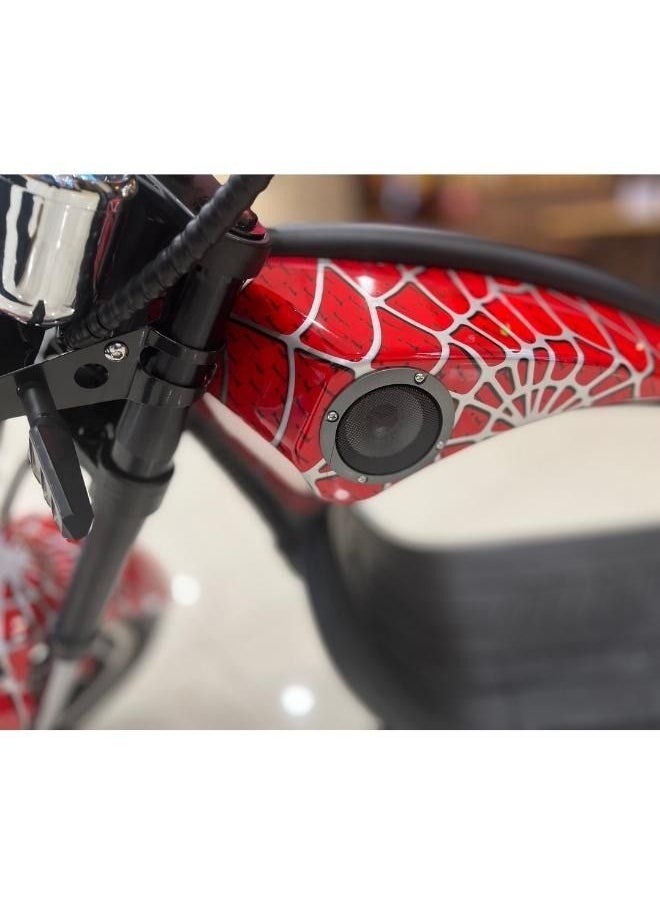 Crony New X1 Harley Electric Motorcycle Citycoco Fat Tire Electric Motorbike Harley Electric Bikes | Red spider  - Image 2