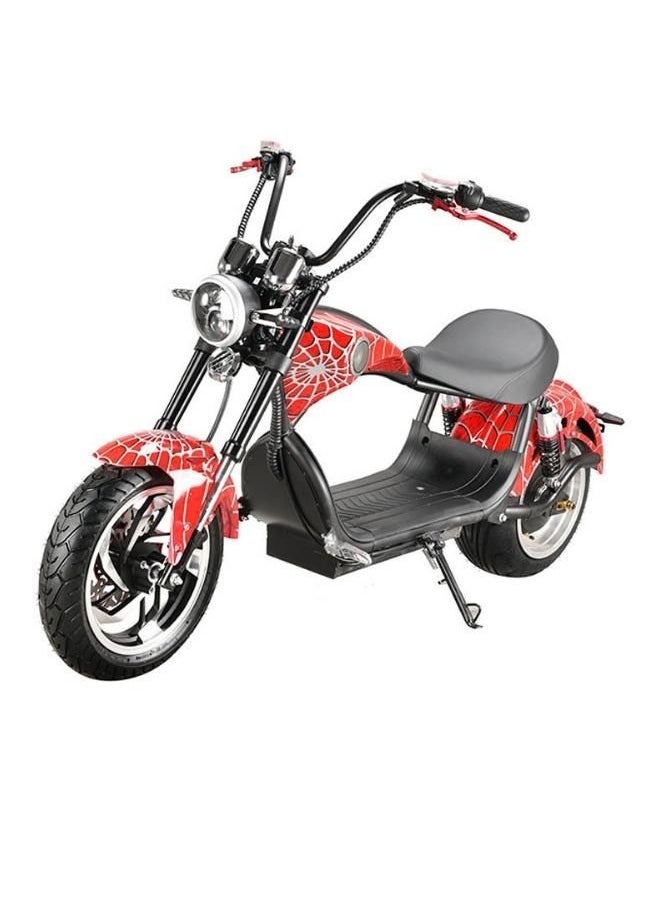 Crony New X1 Harley Electric Motorcycle Citycoco Fat Tire Electric Motorbike Harley Electric Bikes | Red spider  - Image 1