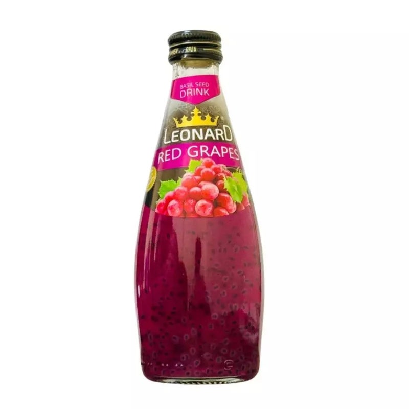 Leonard Basil Seed Drink In Red Grape Flavor- 240ml
