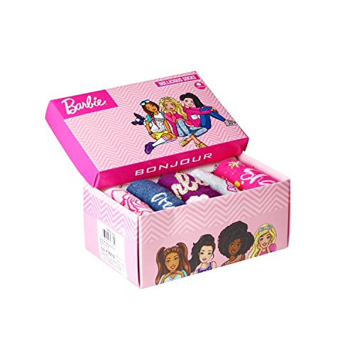 Bonjour Barbie Character Full Length Socks for Kids- Girls- Pack Of 5 - Image 4