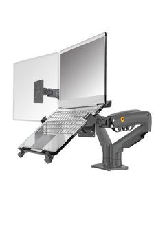 NB North Bayou F160-FP Dual Monitor & Laptop Arm - Black  - Image 1