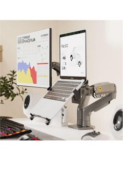 NB North Bayou F160-FP Dual Monitor & Laptop Arm - Black  - Image 3
