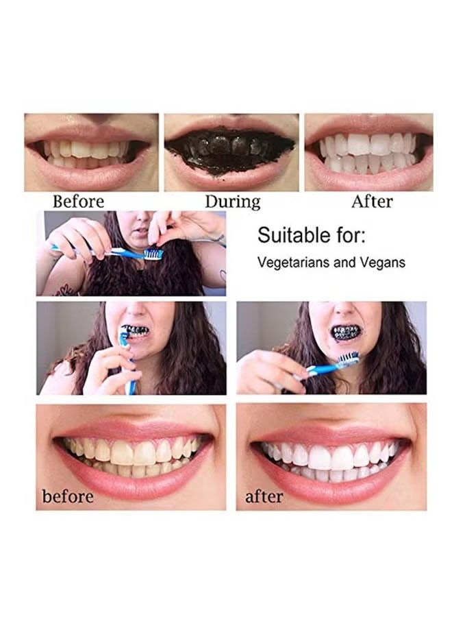 ORiTi Pack of 3 Charcoal Teeth Whitening Powder Black 30grams - Image 4