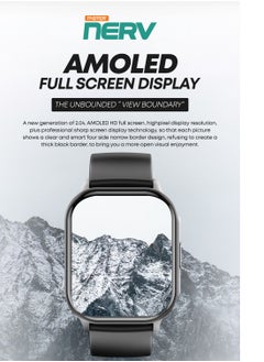 Faster Smart Watch Pro - 2.04" AMOLED Always-On Display, Bluetooth Calling, Fitness Tracking, Sports Modes, Heart Rate & Sleep Monitoring, IP68 Waterproof, 260mAh Battery, Android & iOS Compatible  - Image 2