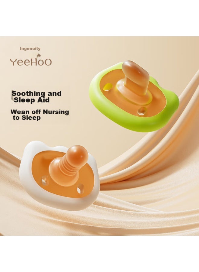 YEEHOO Yeehoo Pacifier For Newborns, Ultra-soft Anti-colic, 3-6 Months Baby Sleep Aid, Day And Night Use Pacifier - Image 2