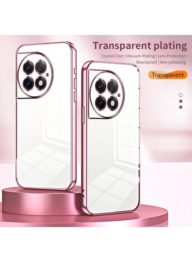 S-TOP Case For OnePlus Ace 2 Pro Transparent Plating Fine Hole Phone Case - Image 2