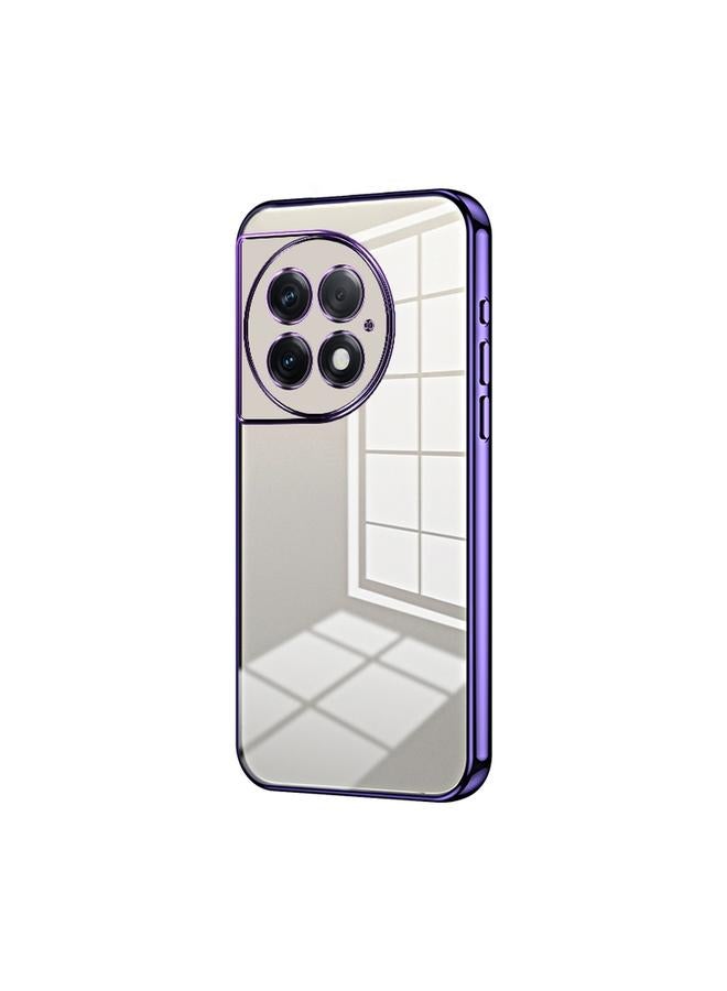 S-TOP Case For OnePlus Ace 2 Pro Transparent Plating Fine Hole Phone Case - Image 1