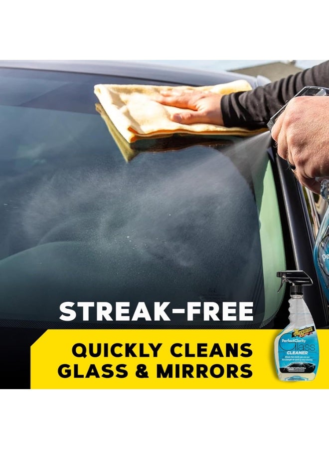 Meguiar's Perfect Clarity Glass Cleaner Delivers Crystal Clear Visibility, Streak-Free Shine and Powerful Cleaning Every Time - Image 2