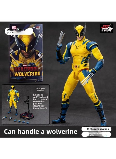 Zhongdong Iron Man Hand-made MK85 Marvel 3 Avengers 2 Mark 50 Luminous Action Figure Model Toy-Color:Deadpool And Wolverine Movie Wolverine 1933-02