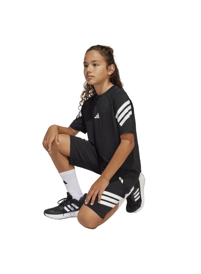 Adidas Adidas J Spr Tee Black T-Shirt (Short Sleeve) T-Shirts For Kids - Image 5