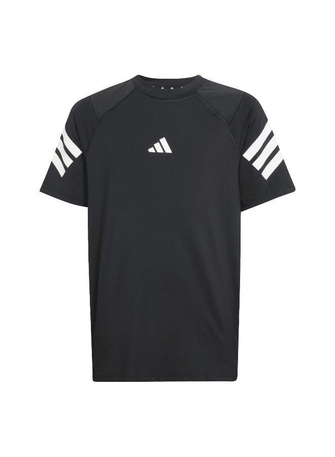 Adidas Adidas J Spr Tee Black T-Shirt (Short Sleeve) T-Shirts For Kids - Image 1