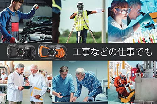 Pentax Ricoh WG-80 Orange Waterproof Digital Camera Shockproof Freezeproof Crushproof (International Version) - Image 3
