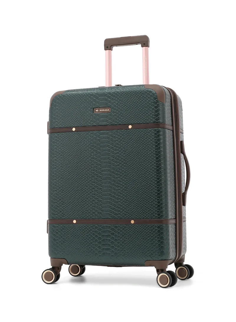 سونادا طقم سفر فاخر - حقائب ترولي سونادا صلبة  قطع أخضر،  بوصة بوصة بوصة