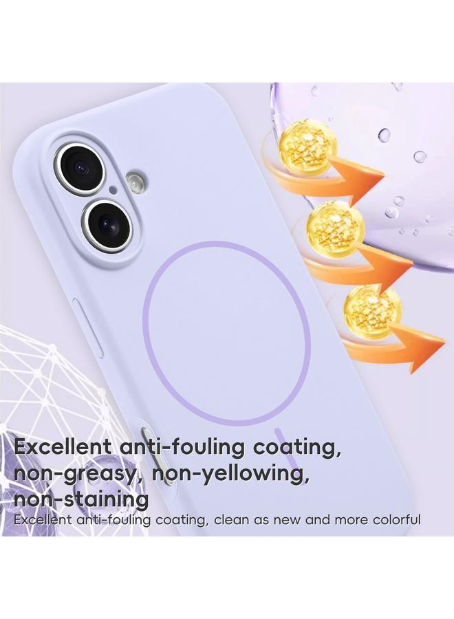 S-TOP Case For iPhone 16 Pro Fine Hole Liquid Silicone MagSafe Phone Case - Image 3