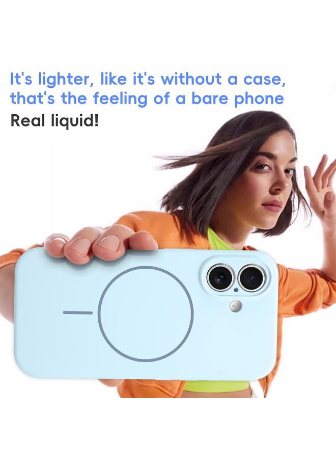 S-TOP Case For iPhone 16 Pro Fine Hole Liquid Silicone MagSafe Phone Case - Image 4